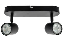 [90291] Opbouwspot LED Bari GU10 2x3W 250LM zwart