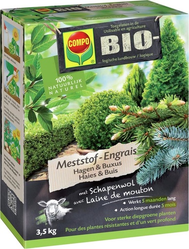 [92942] Compo bio meststof hagen & buxus 3,5kg