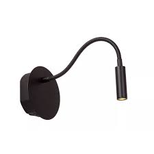 [93703] Wandlamp oplaadbaar Jolijn - magn. - zwart - Ø11cm