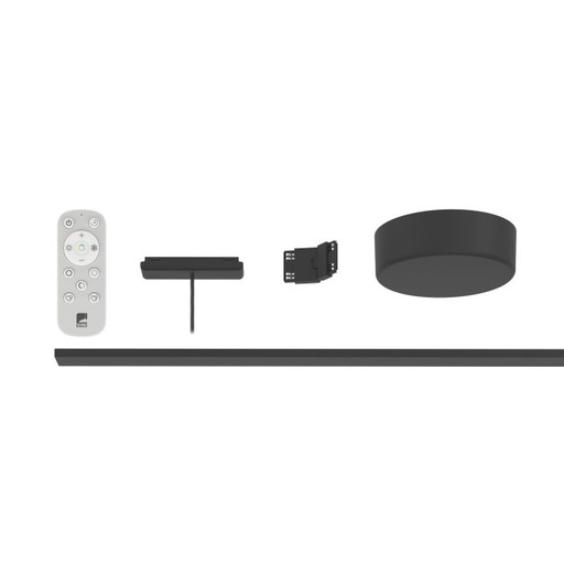 [93872] Track plus starterset zwart 1m
