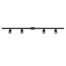 [93874] Easy track starterset zwart 4x spot Tube GU10