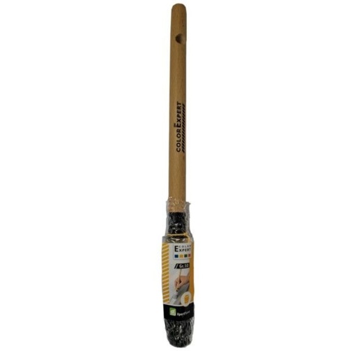 [50245] Patentpuntkwast lak 18mm/10 zwarte haar-mix FSC