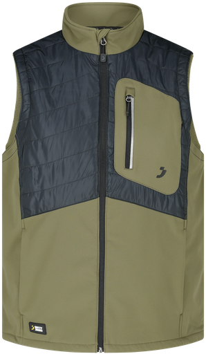 Safety Jogger Oak bodywarmer khaki/zwart