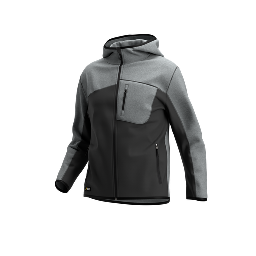 [96015] Oak hoodie grijs/lichtgrijs