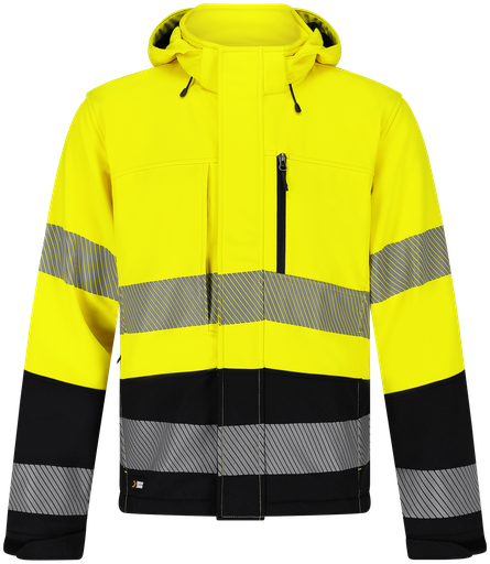 [96023] Scuti softshell geel/zwart - High-vis