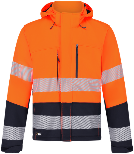 [96024] Scuti softshell oranje/zwart - High-vis