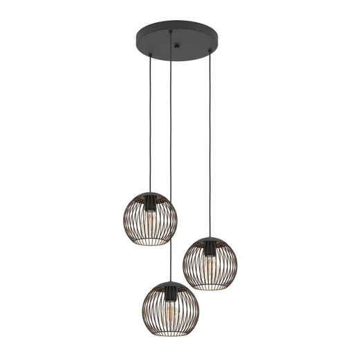 [96862] Pendel Almanzora 3xE27 koper H110cm