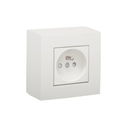 [50781] OPBOUWKIT STOPCONTACT +A+V WHITE