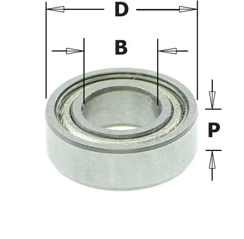 [PR/00016] CMT Standaard kogellager D=9,5 x 4,76 P=3,2