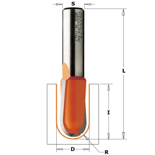 [PR/00084] Bolle radiusfrees - HWM D6 x 12,7mm R3 L50