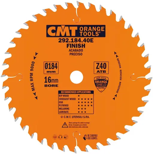 [PR/00164] CMT HW afkortcirkelzaag 184x16x2,6 Z40