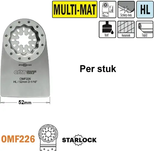 [PR/00248] CMT Flexibele spatel/schraper 52mm