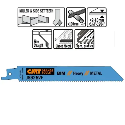 [PR/00374] CMT Reciprozaagblad Bi-metaal 150mm x 1,25  x 10-14TPI