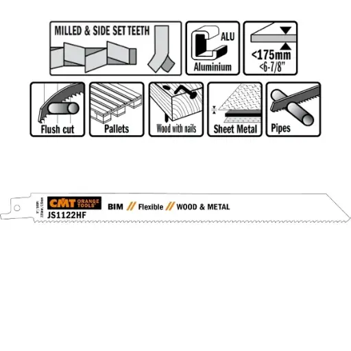 [PR/00383] Reciprozaagblad Bi-metaal 225mm x 0,9  x 10TPI