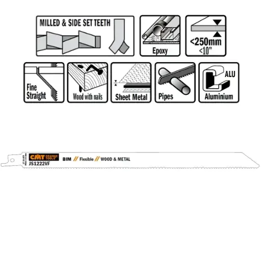 [PR/00398] CMT Reciprozaagblad Bi-metaal 300mm x 0,9  x 10-14TPI