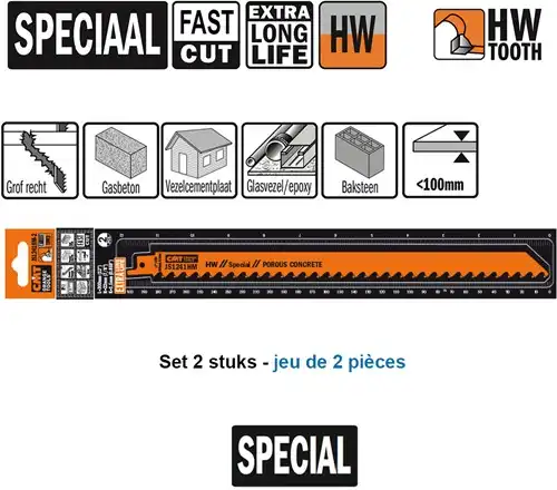[PR/00401] Reciprozaagblad HM 300mm x 22  x 3TPI