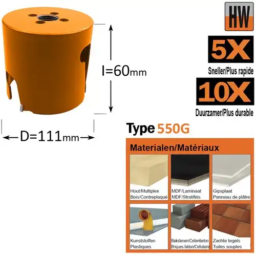 [PR/00445] CMT Gatzaag - hardmetaal D=111mm - GRN