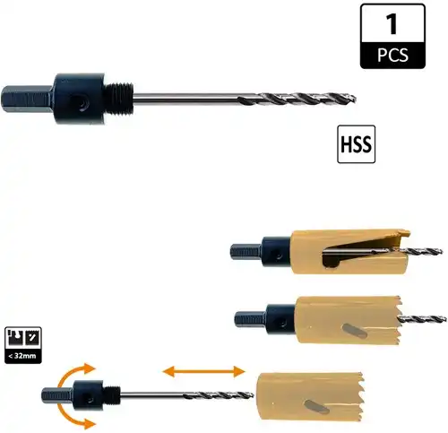 [PR/00500] Klokboorhouder voor diameters < 32mm