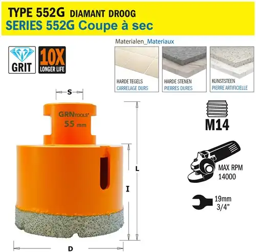 [PR/00527] CMT Gatzaag voor extreem harde materialen D55mm L40mm