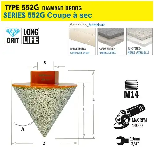 [PR/00539] Gatzaag voor extreem harde materialen D50mm L50mm