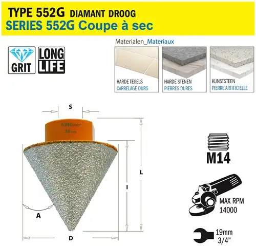 [PR/00541] CMT Gatzaag voor extreem harde materialen D38mm L37mm