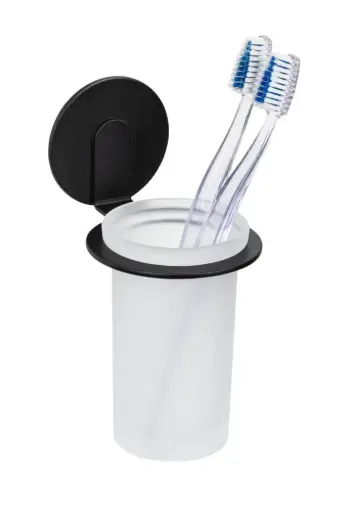 [PR/01023] Tandenborstelbeker Bivio zwart - Turbo-Loc