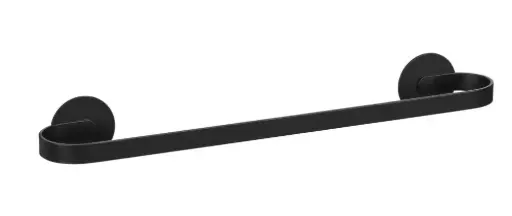 [PR/01024] Handdoekh. Uno 40cm Bivio zwart - T.Loc