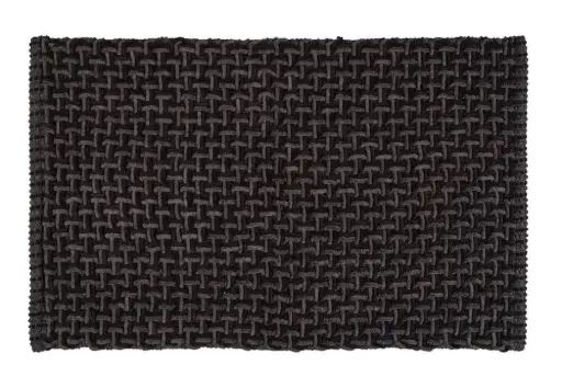 [PR/01070] Badmat Ecoli 50x80cm - zwart/antraciet