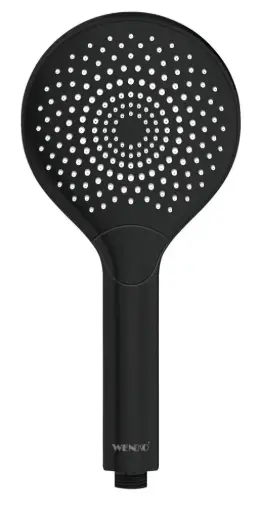 [PR/01086] Handdouche watersaving Ø120mm - 3 jets - zwart