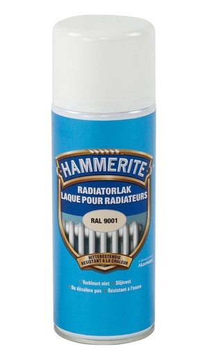 [55830] HAMMERITE RADIATORVERF SATIN SPRAY RAL9001
