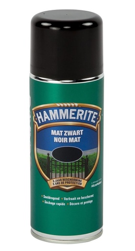 [55850] Hammerite metaallak mat zwart 400ml