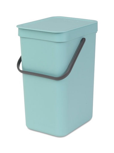 [64785] Afvalemmer sort&go 12L mint