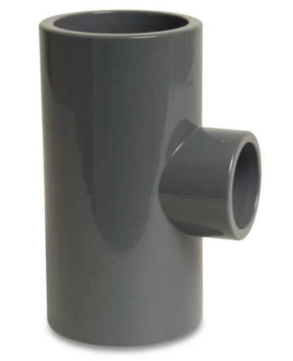 [04336] Druk PVC T-stuk 50x32x50mm - 90°