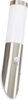 [66779] WANDLICHT UP E27 MAT INOX +PIR
