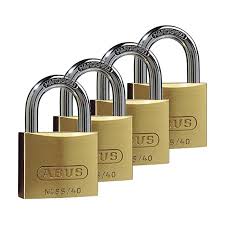 [67687] Abus 65/40 hangslot messing (4st)