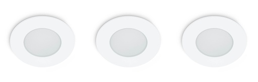 [69080] INBOUWSPOT LED ROND 3X5W IP65 WIT
