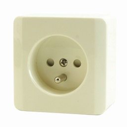 [70040] STOPCONTACT OPBOUW +A +V WIT