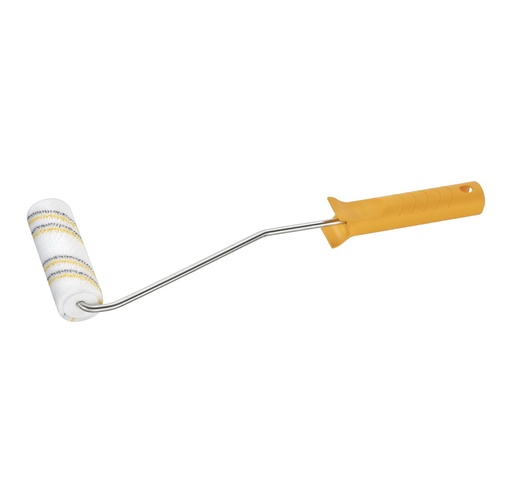 [70559] LAKROLLER 12CM K17 MICORVEZEL GEEL/GRIJS + BEUGEL