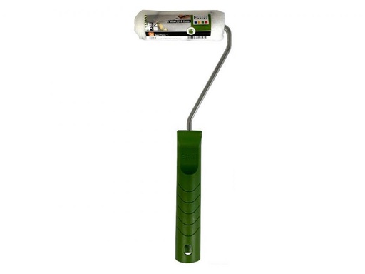 [70563] Beitsroller 10cm K17 nylon grijze streep + beugel