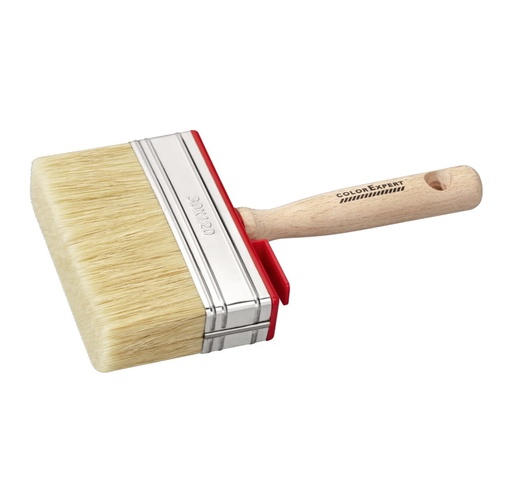 [70591] Blokborstel muurverf 3x12 witte haar-mix kunststof/hout FSC