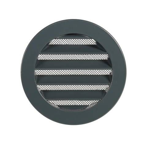 [74096] INBOUW RONDE ROOSTER ALU 434R Ø100 - STRUC 7016