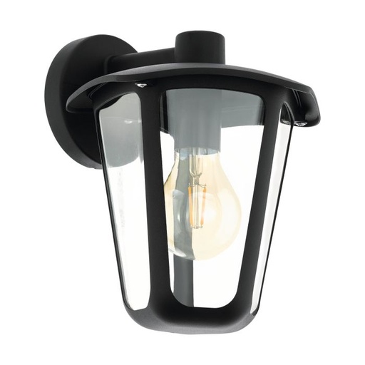 [74397] MONREALLE OL-WL/1 E27 DOWN - BLACK/CLEAR
