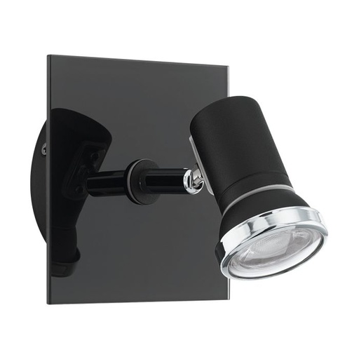 [74436] Eglo Tamara wandlamp 1x zwart/chrome