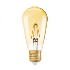 [74551] LED EDISON GOUD E27 7W WW DIMB - 1906