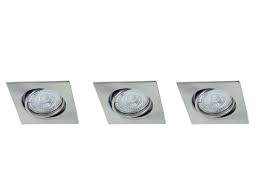 [74654] INBOUWSPOT LED GU10 KANT 3X3.3W