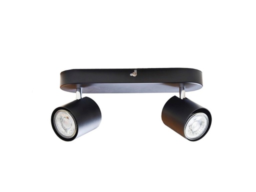 [74664] SPOT LED PRATO GU10 2X3W 250LM ZWART