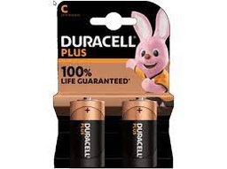 [74967] Duracell alkaline batterij plus 100% LR14/C (2st)