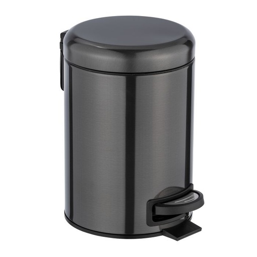 [75111] Afvalemmer leman 3L - inox mat zwart