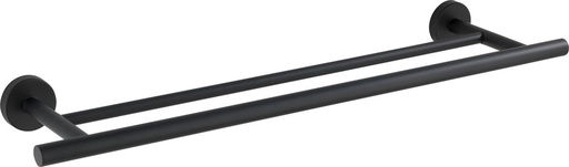 [76357] Handdoekdroger duo bosio black inox mat