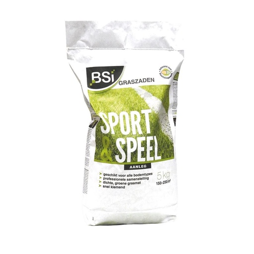 [76720] BSI sport en speel graszaad 5kg (eco)